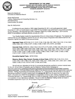 TEC Services is validated by the US Army Corps of Engineers