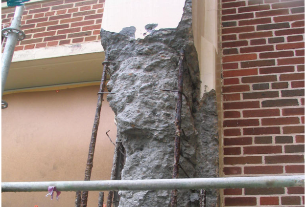 Structural Distress-Corroded Steel In Column